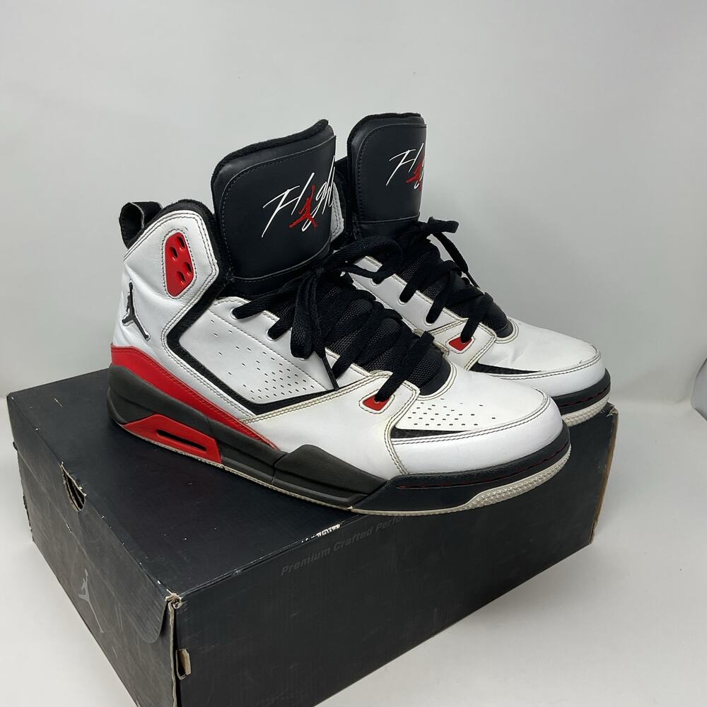 2012 Air Jordan SC2 Flight Basketball Shoes Red Black 454050-106 Men size 13